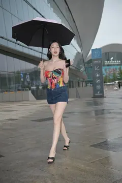 精选街拍作品 NO.6779 雨后牛仔短裤[118P／161MB] 预览图
