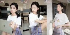 纳丝摄影 NO312 恬恬校花丝袜帆布鞋超美超美！ 预览图