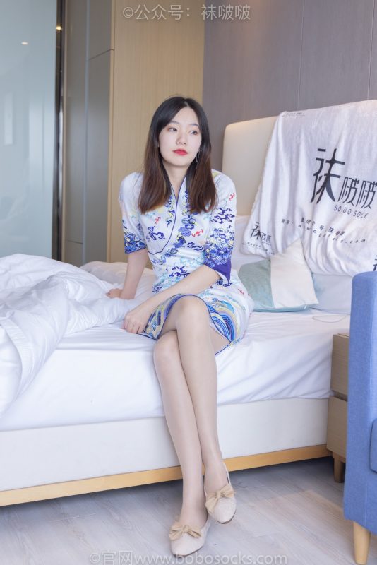 [BoBoSocks袜啵啵]NO.082 小甜豆-旗袍、皮底鞋、高跟鞋、肉丝[140P/1V/6.76GB]-图宝宝