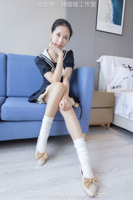 [BoBoSocks袜啵啵]NO.107 小安-平底鞋、白棉袜、肉丝[140P/1V/5.26GB]-图宝宝