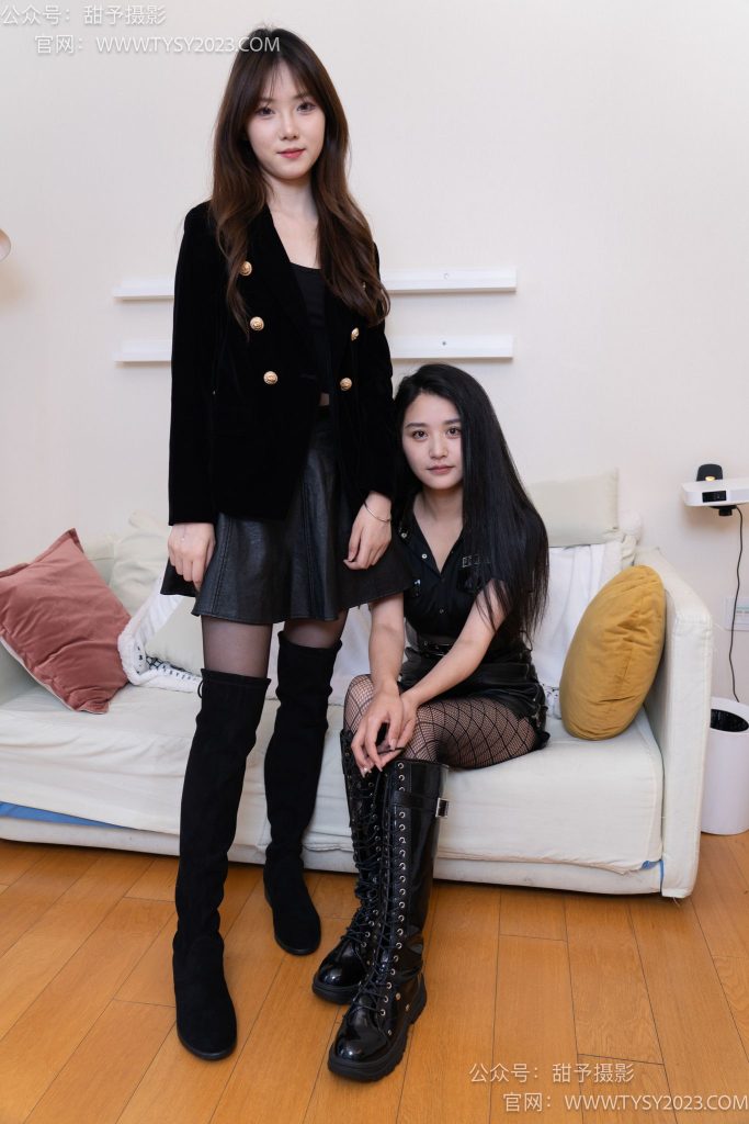 甜予摄影 NO.071 璇璇澜澜-长靴、黑丝、渔往袜、裸足、互相撕破丝袜剧情[172P/2V/11.0GB]-图海