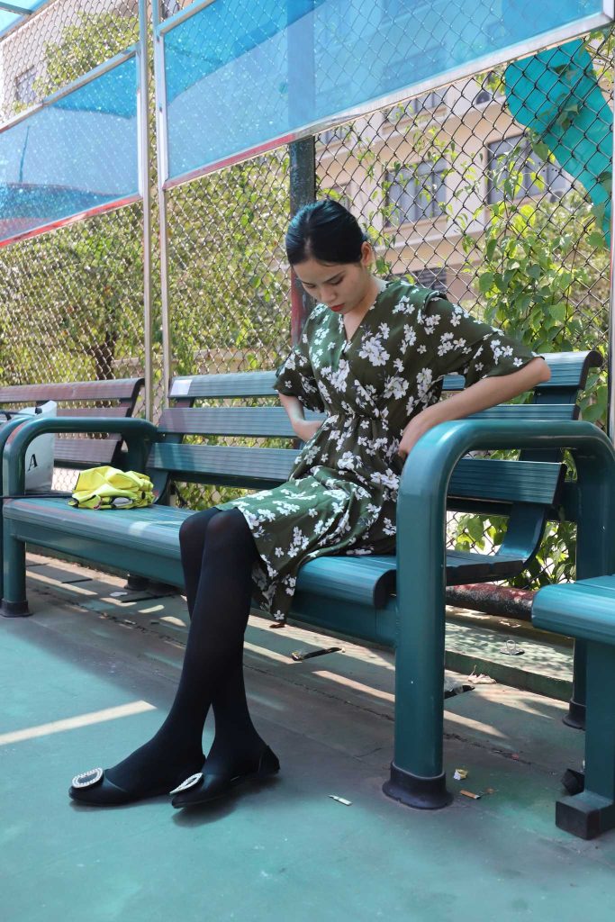 大西瓜爱牙膏-2019 9月活动 模特2（二） 黑丝碎花裙 [447P+1V/2.8G]-图海