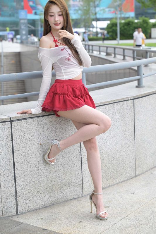 精选街拍作品 NO.6640 红裙甜妹小桂圆[157P／271MB]-图宝宝