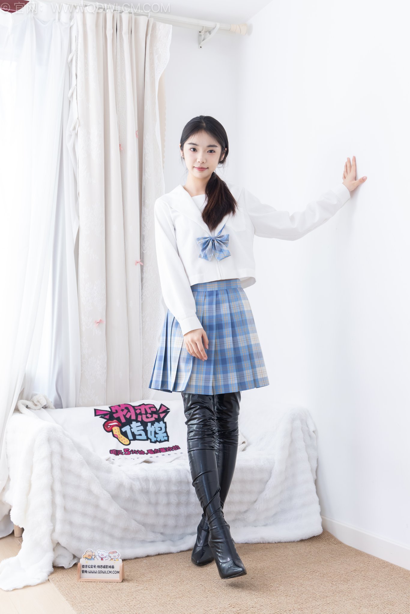 图片[2]-物恋传媒 NO.2665 青提-高跟长靴、薄黑丝、jk制服[154P+1V／3.84GB]-图宝宝
