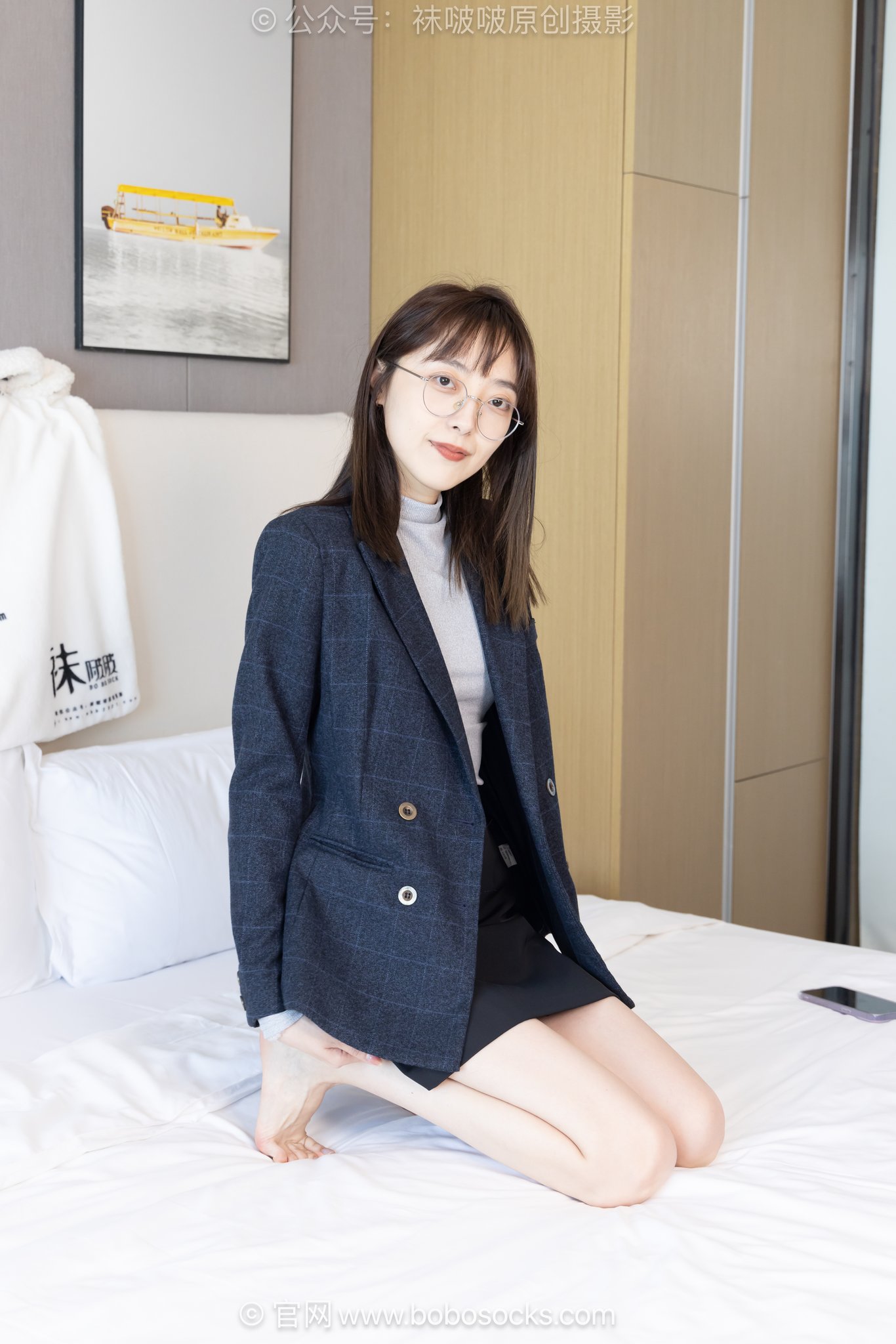 图片[3]-[BoBoSocks袜啵啵]NO.709 稚予-平底鞋、厚灰丝、裸足、ol制服[156P+1V／6.12GB]-图宝宝