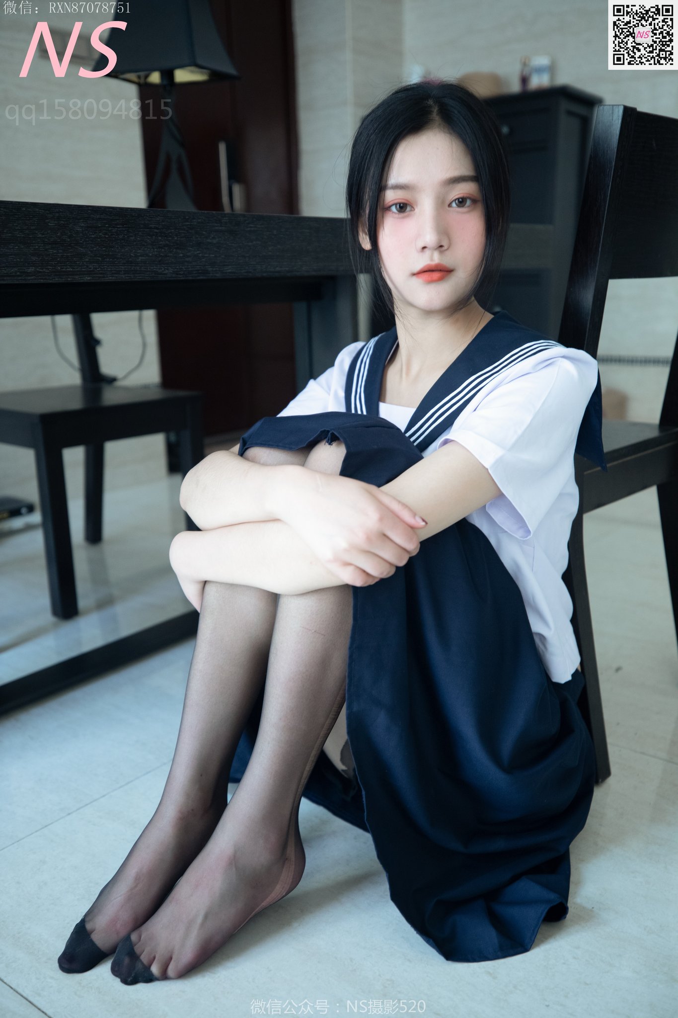 图片[2]-[纳丝摄影]0141 子涵 黑色丝袜的家居生活[59P／521MB]-图宝宝