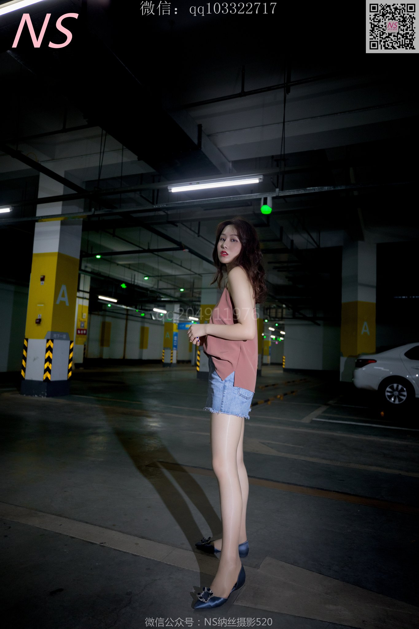 图片[1]-[纳丝摄影]0160 小朱茵 地下车库的丝袜美腿女郎[64P／423MB]-图宝宝
