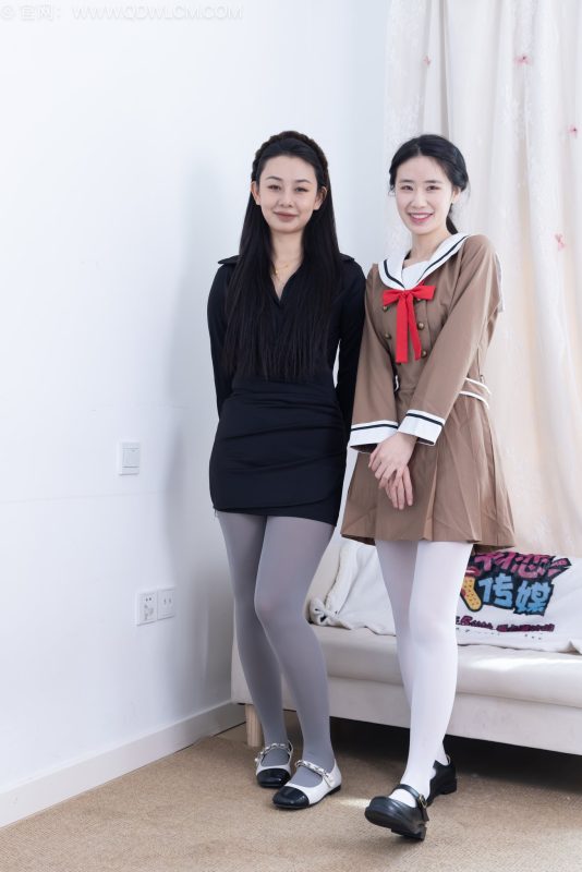 物恋传媒 NO.2697 菜菜&岚岚-皮鞋、厚白丝、厚灰丝[173P+1V／6.16GB]-图宝宝