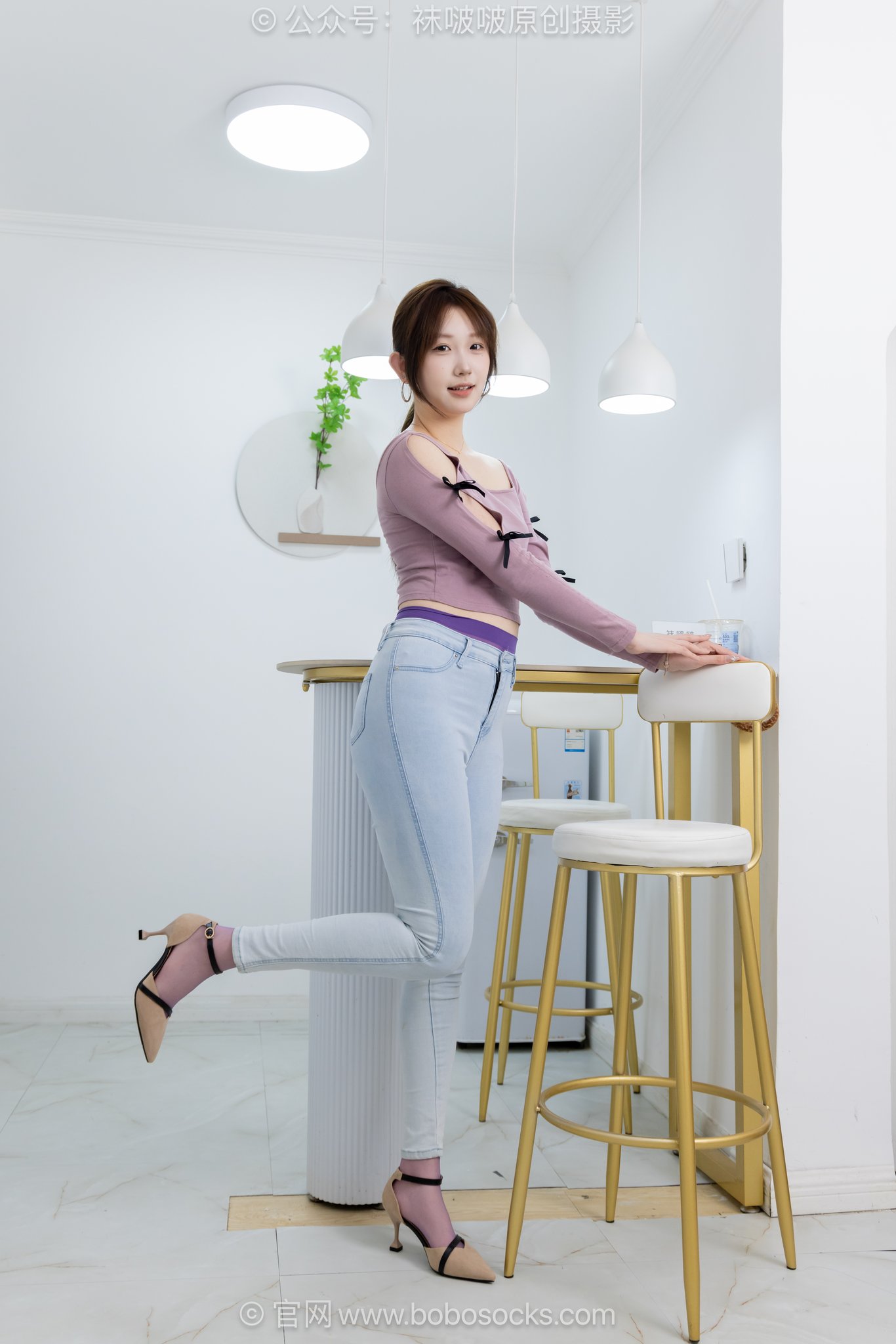 图片[3]-[BoBoSocks袜啵啵]NO.705 香菜-高跟鞋、薄紫丝、牛仔裤裤里丝[161P+1V／6.66GB]-图宝宝