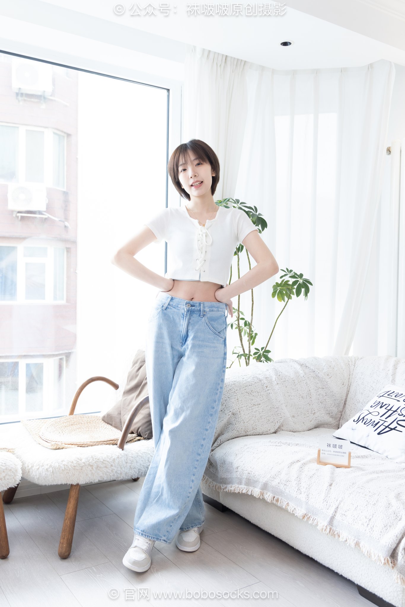 图片[1]-[BoBoSocks袜啵啵]NO.708 小甜豆-板鞋、纯白棉袜、裸足[170P+1V／6.27GB]-图宝宝