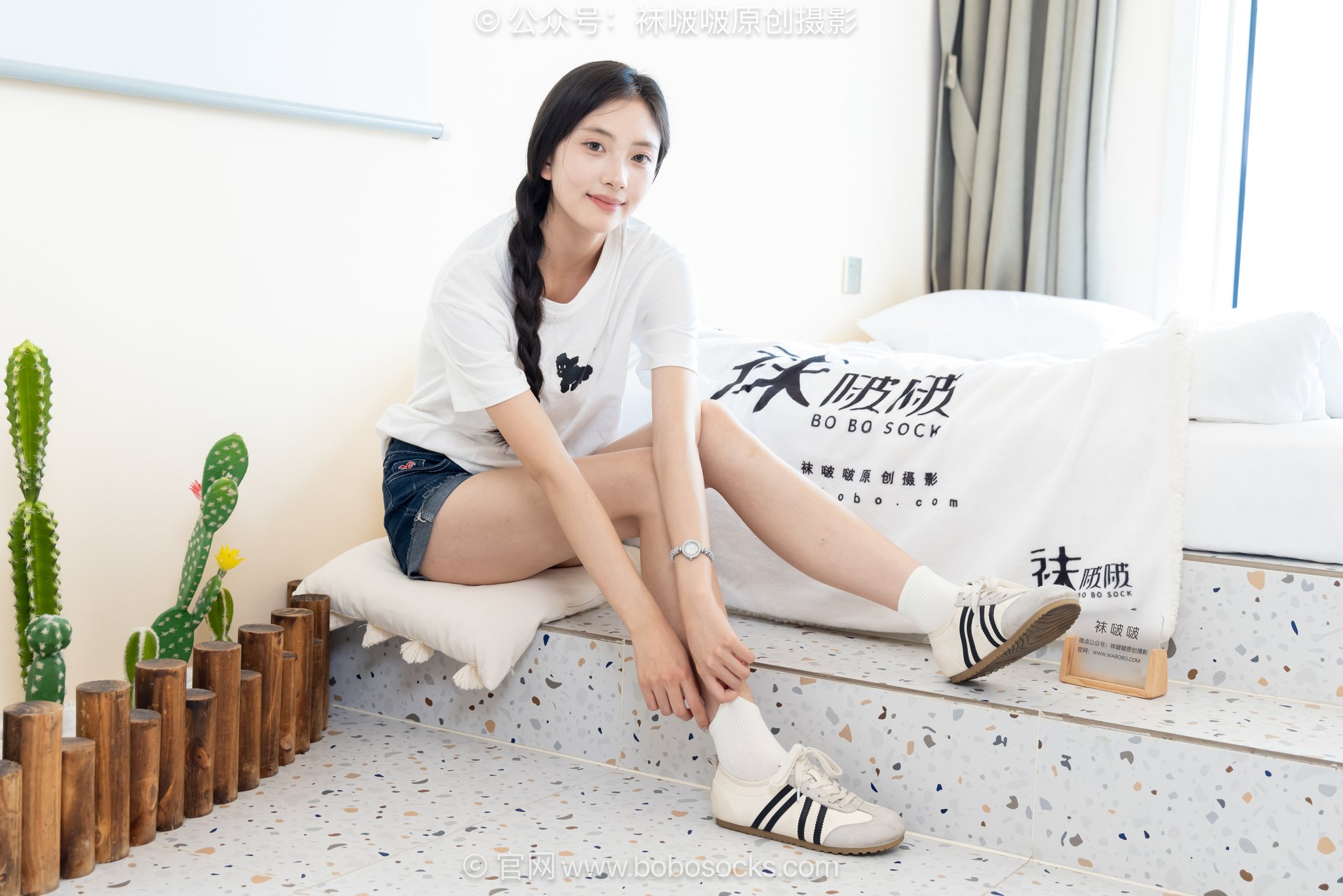 图片[3]-[BoBoSocks袜啵啵]NO.723 珍珠-德训鞋、纯白棉袜、裸足[150P+1V／5.45GB]-图宝宝