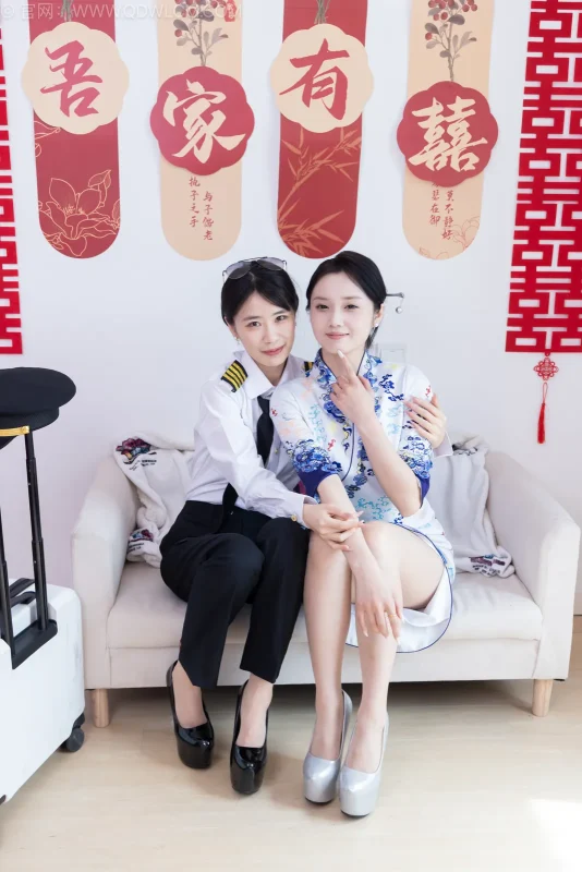 物恋传媒 NO.2759 菜菜&橙子-高跟鞋、两双人字拖、薄肉丝、空姐制服[226P+1V／5.94GB]-图宝宝