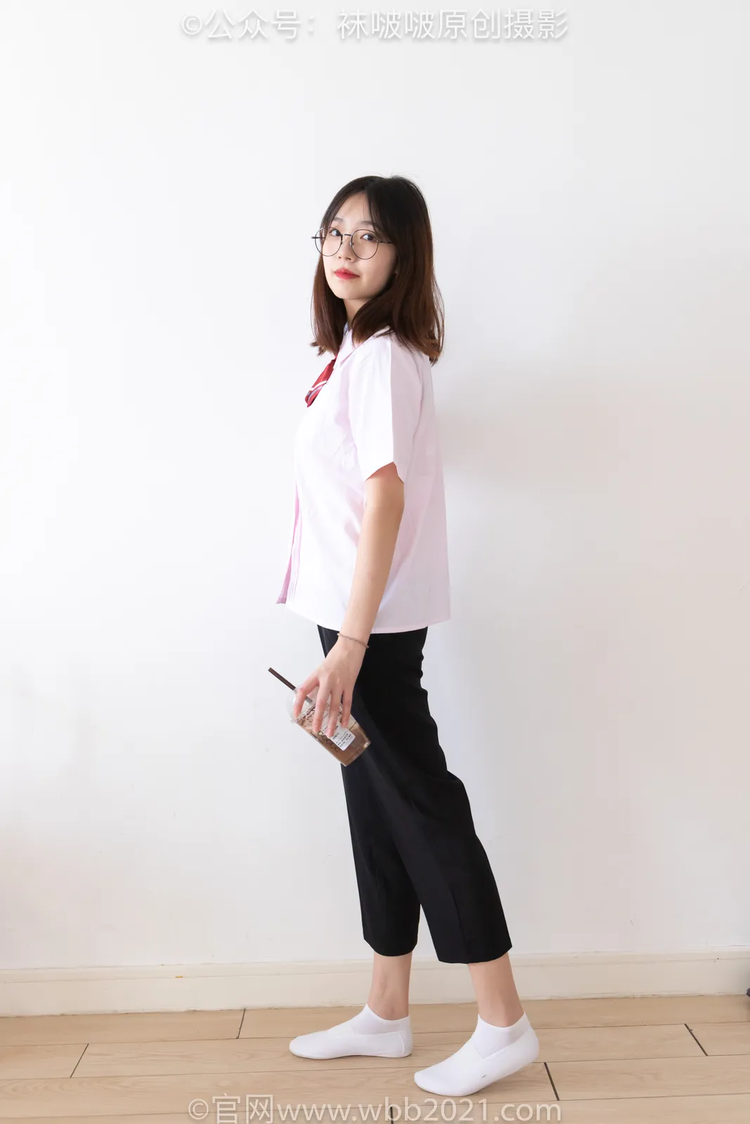 图片[2]-[BoBoSocks袜啵啵]积分限定作品 NO.043 小甜豆-校服、平底布鞋、白棉袜、裸足[175P+1V／6.60GB]-图宝宝