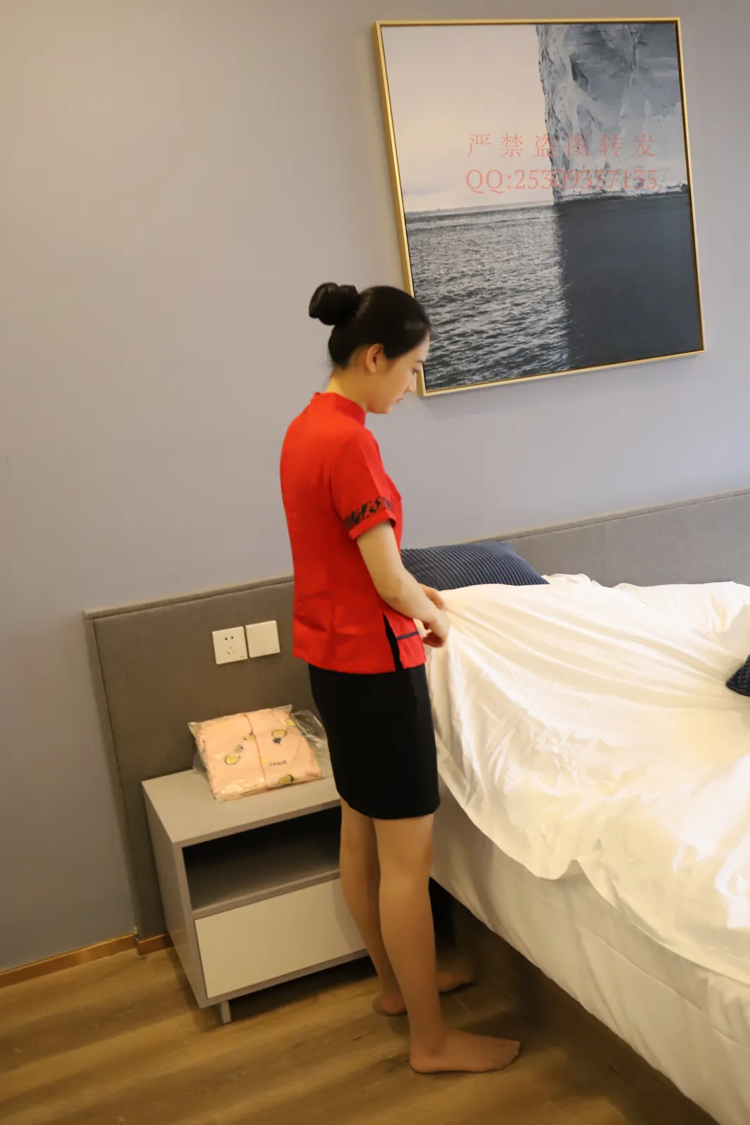 图片[1]-大西瓜爱牙膏-2018 7.8月活动 模特1（一） 服务员制服-图宝宝