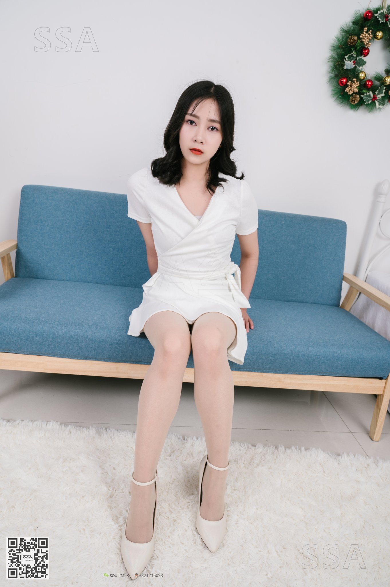 图片[3]-[SSA丝社]超清写真 NO.155 阿花 白色连衣裙穿搭示范[122P／1.10GB]-图宝宝