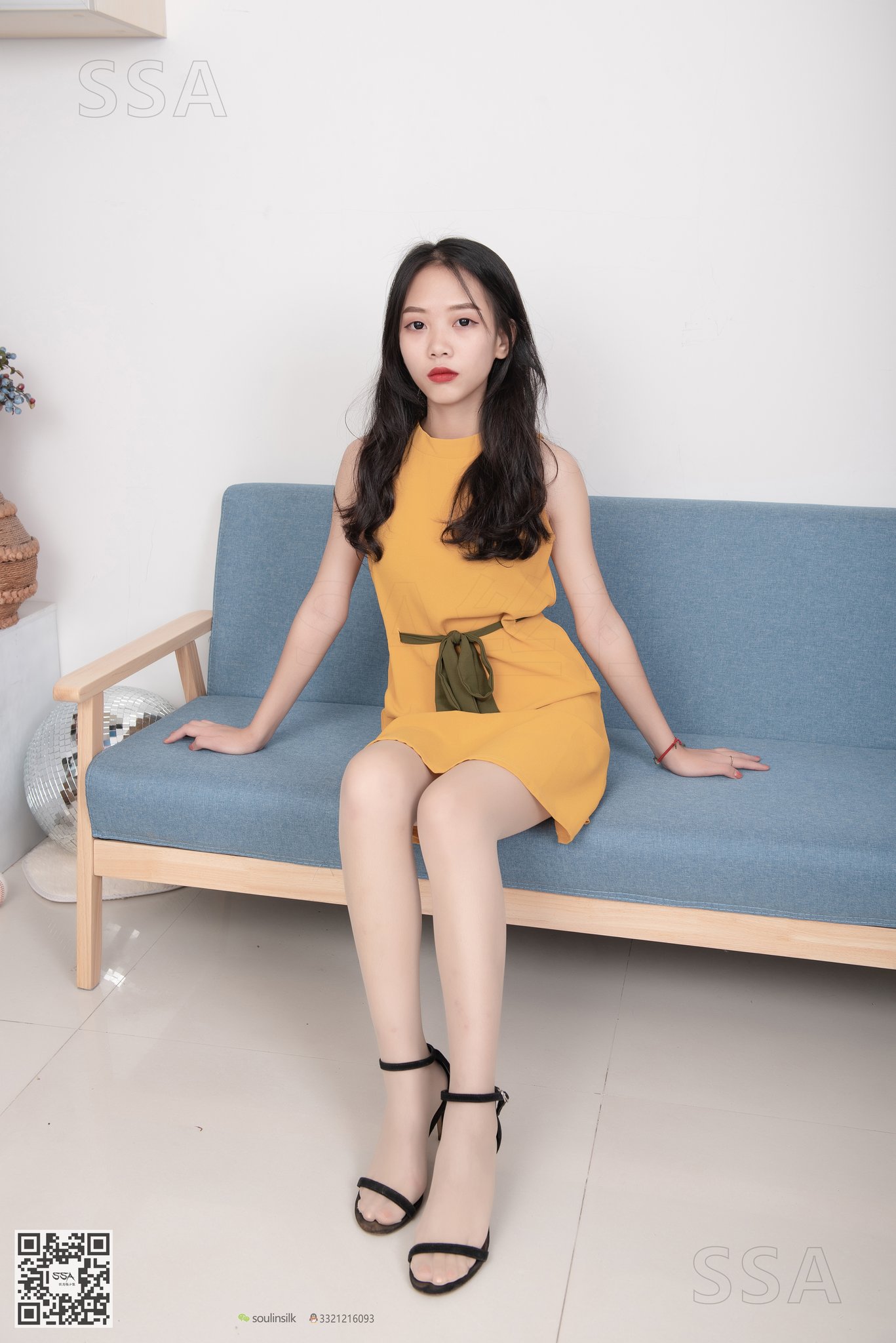 图片[1]-[SSA丝社]超清写真 NO.165 小凉 黄色连衣裙肉丝首秀[99P／1.38GB]-图宝宝