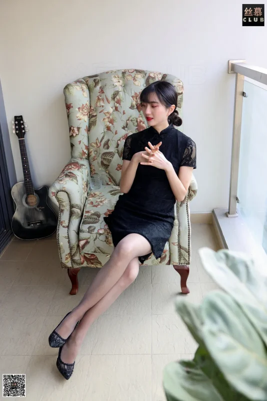 丝慕写真 SM156 天天一元  佳佳  - 灰蕾丝的初恋-图宝宝